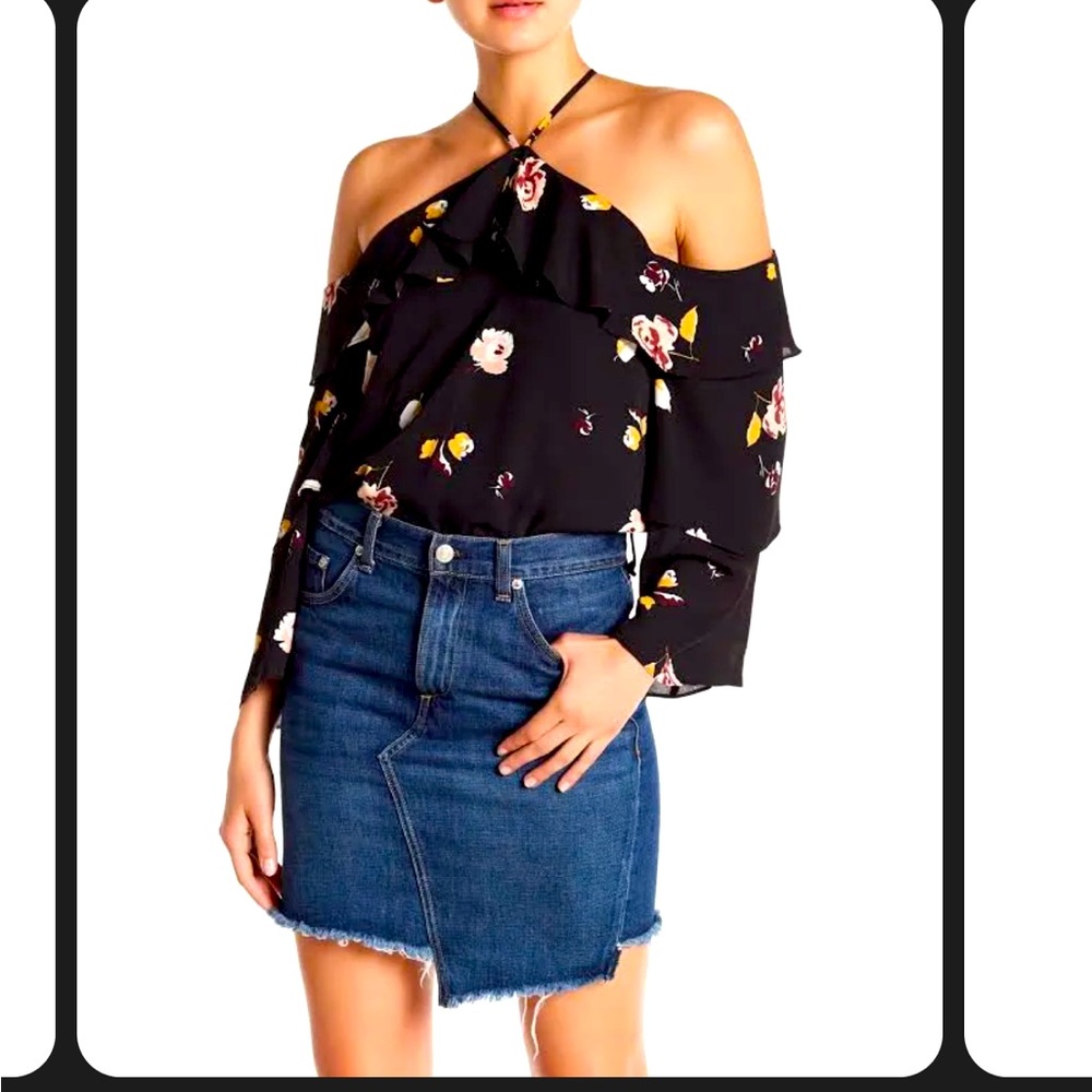 NWT 1state.net off the shoulder The Nomad long sleeve shirt- size xs